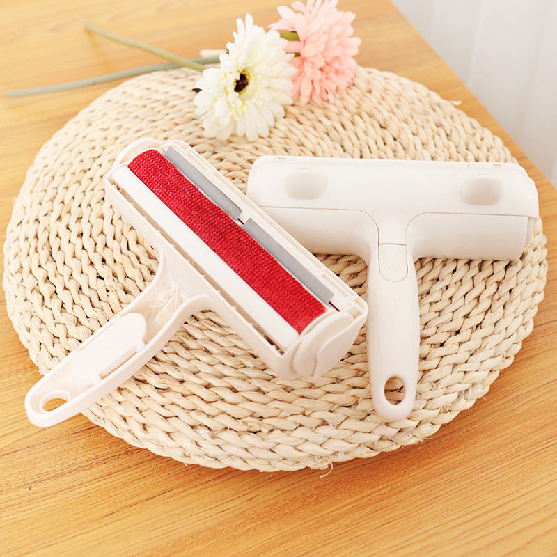 Two FurSweep pet hair rollers on a woven placemat (2-pack)